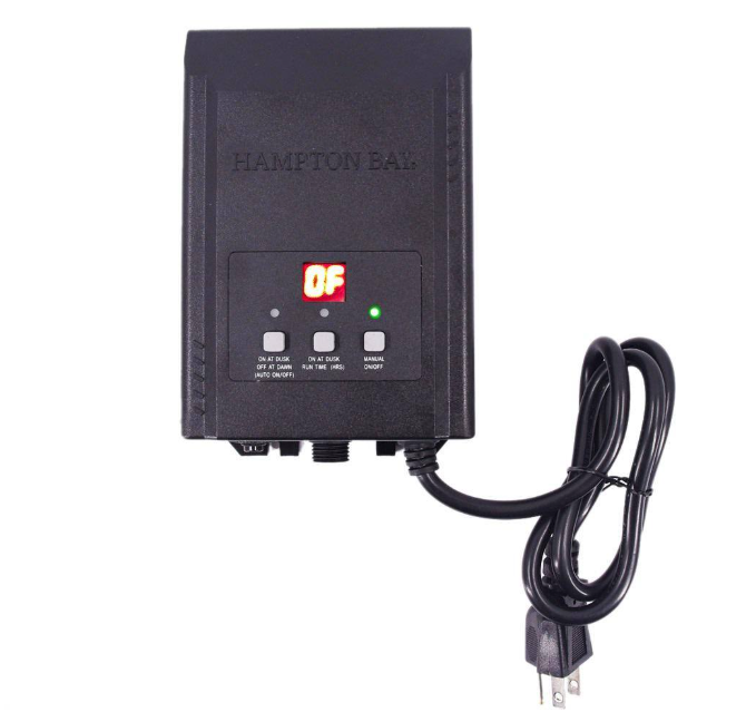 Hampton Bay Low-Voltage 30-Watt Landscape Lighting Transformer with Dusk to Dawn Sensor