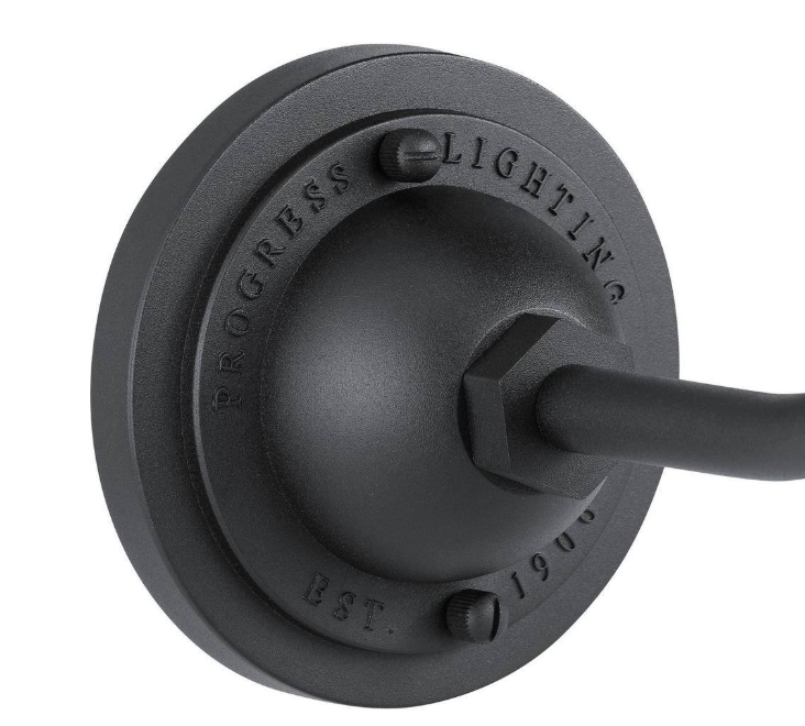 Progress Lighting Perry Court 1-Light Gloss Black Outdoor Wall Lantern