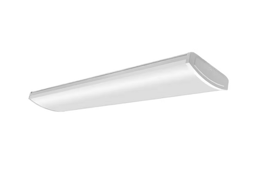 Commercial Electric 4 ft. 5200 Lumens LED Wraparound Light Garage Light Shop Light Office Warehouse Lighting 120-277v 4000K Bright White