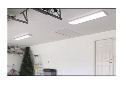 Commercial Electric 4 ft. 5200 Lumens LED Wraparound Light Garage Light Shop Light Office Warehouse Lighting 120-277v 4000K Bright White
