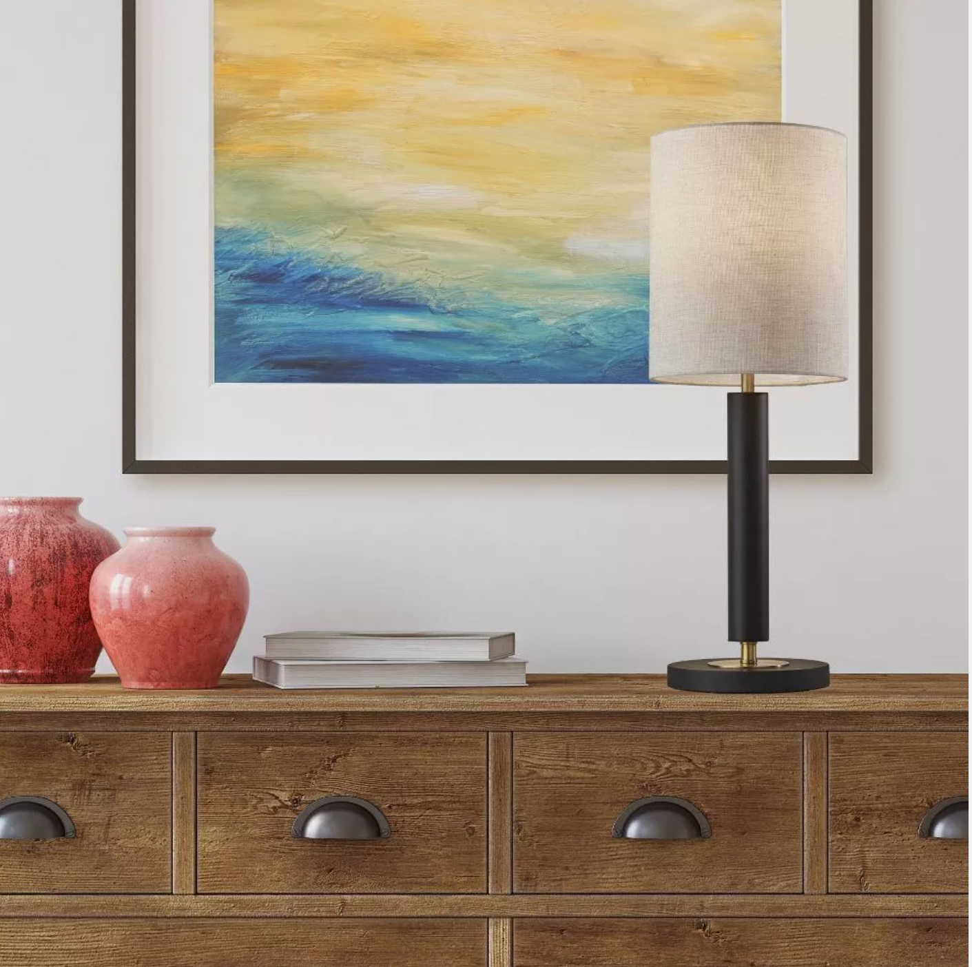 Adesso Hollywood 27 in. Black Table Lamp