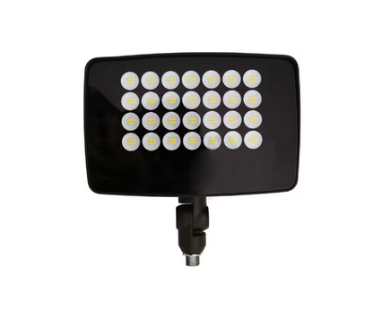 Commercial Electric 950W Equivalent Integrated LED Bronze Outdoor High Output Flood Light, 12,000 Lumens, 4000K, Dusk-to-Dawn