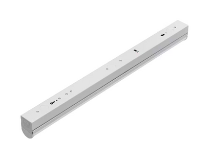 Commercial Electric 2 ft LED Garage Workshop Ceiling Strip Light Plug-In or Hardwire 900 Lumens with Power & Linking Cord 4000K Bright White