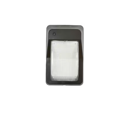 Commercial Electric 75W Equivalent Integrated LED Bronze Outdoor Wall Pack Over Door Light, 1500 Lumens