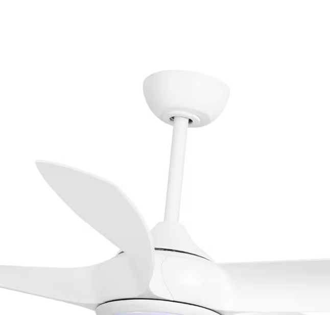 Breezary Hector II 54 in. Indoor White Propeller Blade White Ceiling Fan with Color-Changing LED Light with Remote Included