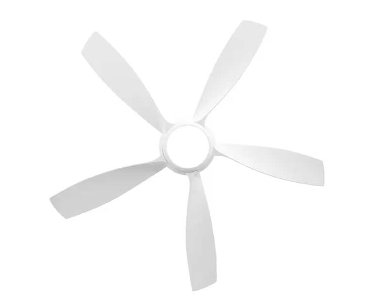 Breezary Hector II 54 in. Indoor White Propeller Blade White Ceiling Fan with Color-Changing LED Light with Remote Included