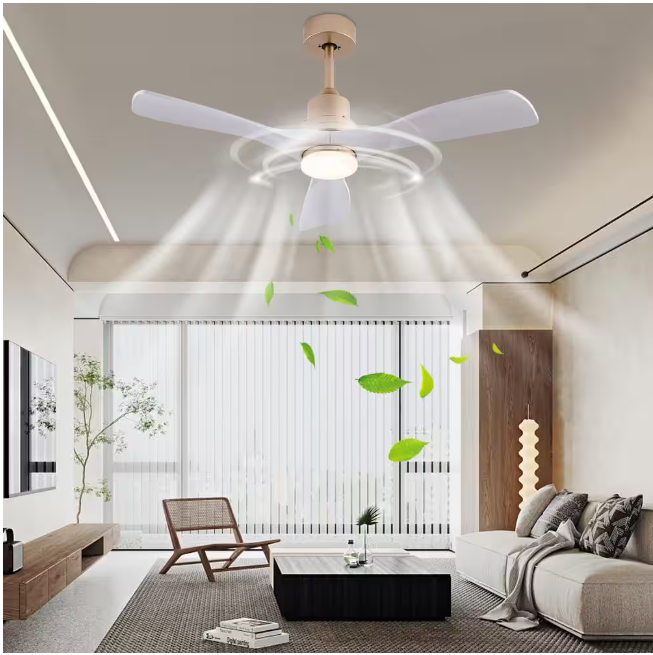 42 in. Indoor White and Gold Modern Ceiling Fan with 3-Color Temperature Integrated LED Light Source and Remote Included