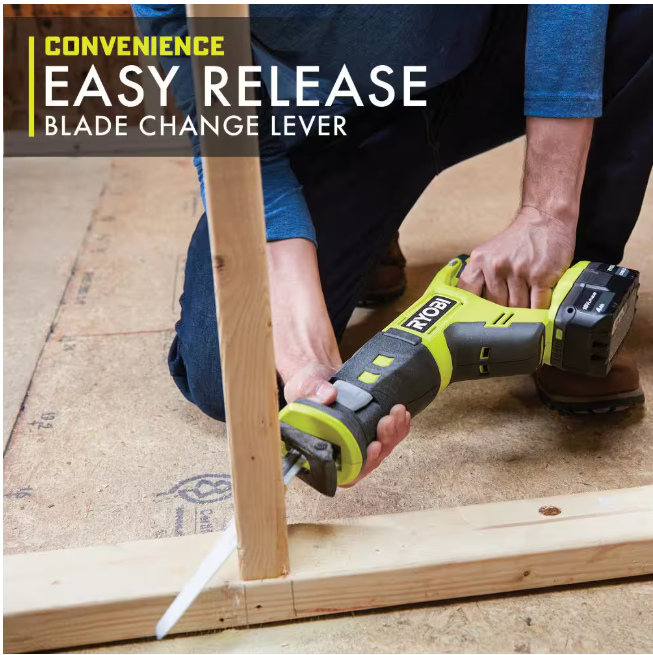 RYOBI ONE+ 18V Cordless Reciprocating Saw (Tool Only) NO BOX