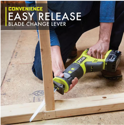 RYOBI ONE+ 18V Cordless Reciprocating Saw (Tool Only) NO BOX