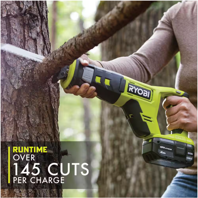 RYOBI ONE+ 18V Cordless Reciprocating Saw (Tool Only) NO BOX