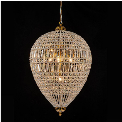 EDISLIVE Allenglade 5-Light Dimmable Brass Chandelier with Crystal Accent