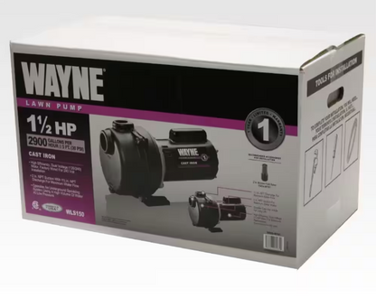 Wayne 1-1/2 HP Cast Iron Quick-Prime Lawn-Sprinkler Pump