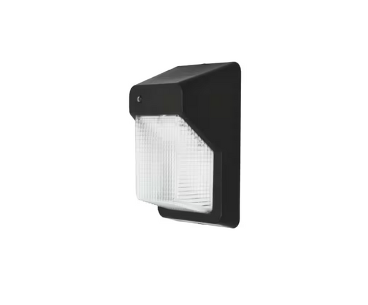 Commercial Electric 150W Equivalent Integrated LED Bronze Outdoor Vertical Wall Pack Over Door Light, 3000 Lumens