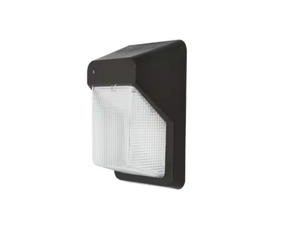 Commercial Electric 200W Equivalent Integrated LED Bronze Outdoor Vertical Wall Pack Over Door Light, 3000 Lumens
