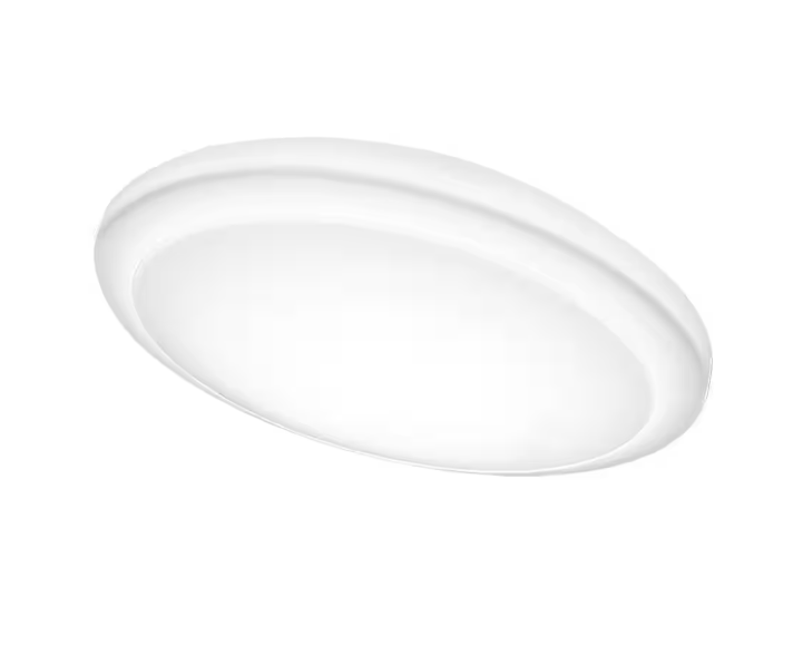 Commercial Electric 20 in. Low Profile LED Flush Mount Round Ceiling Light 2400 Lumens 3000K 4000K 5000K Dimmable Bedroom Lighting