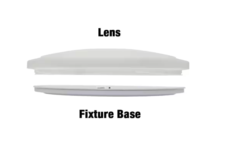 Commercial Electric 20 in. Low Profile LED Flush Mount Round Ceiling Light 2400 Lumens 3000K 4000K 5000K Dimmable Bedroom Lighting