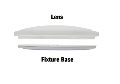 Commercial Electric 20 in. Low Profile LED Flush Mount Round Ceiling Light 2400 Lumens 3000K 4000K 5000K Dimmable Bedroom Lighting