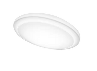 Commercial Electric 20 in. Low Profile LED Flush Mount Round Ceiling Light 2400 Lumens 3000K 4000K 5000K Dimmable Bedroom Lighting