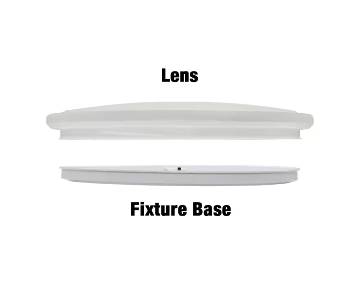 Commercial Electric 16 in. Low Profile LED Flush Mount Round Closet Light Fixture 1700 Lumens 3000K 4000K 5000K Dimmable Hallway Stairwell