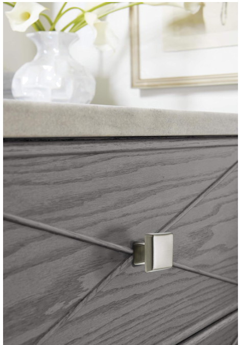 Amerock Blackrock 1-1/2 Inch Square Satin Nickel Cabinet Knob (10 Pack)