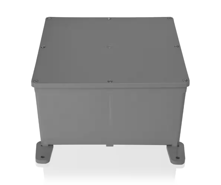 Carlon 8 in. x 8 in. x 4 in. Gray PVC Junction Box