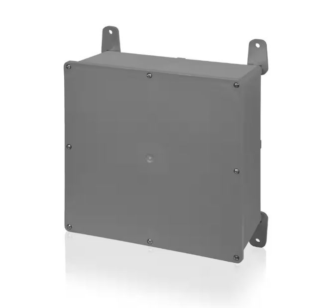 Carlon 8 in. x 8 in. x 4 in. Gray PVC Junction Box