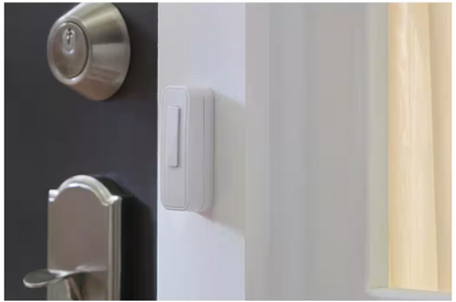 Defiant Wireless LED Illuminated Battery Operated Doorbell Kit with Wireless Push Button, White