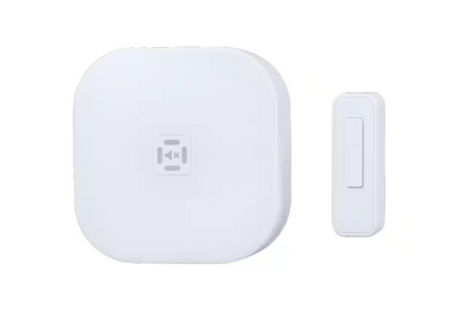 Defiant Wireless LED Illuminated Battery Operated Doorbell Kit with Wireless Push Button, White