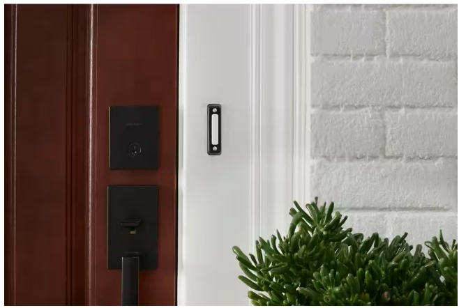 Hampton Bay Wired Deluxe Contractor Doorbell Kit with 2 Wired Push Buttons