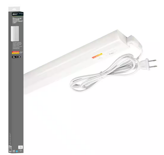 Commercial Electric Plug-In 36 inch Linkable LED Undercabinet Light Task Under Counter Kitchen Lighting 3 Color Temperature Options