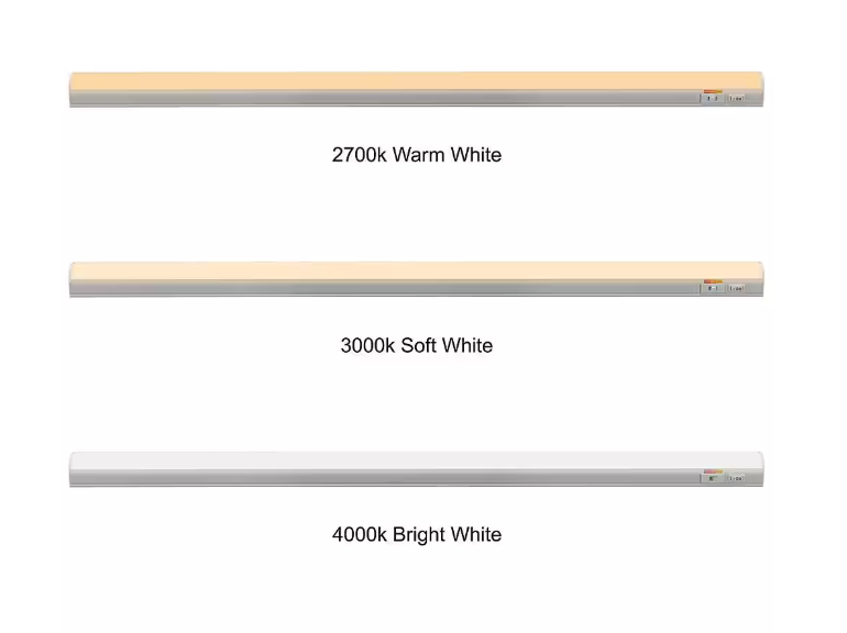Commercial Electric Plug-In 36 inch Linkable LED Undercabinet Light Task Under Counter Kitchen Lighting 3 Color Temperature Options