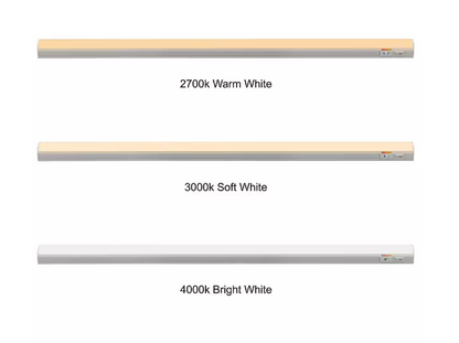 Commercial Electric Plug-In 36 inch Linkable LED Undercabinet Light Task Under Counter Kitchen Lighting 3 Color Temperature Options
