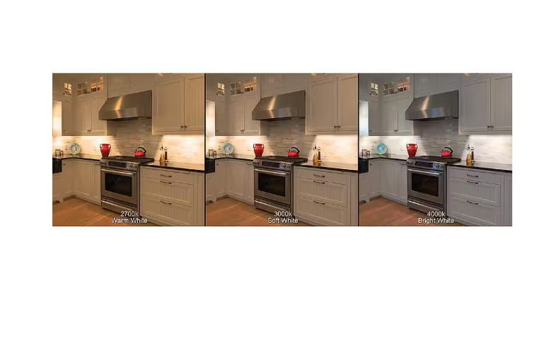 Commercial Electric Plug-In 36 inch Linkable LED Undercabinet Light Task Under Counter Kitchen Lighting 3 Color Temperature Options