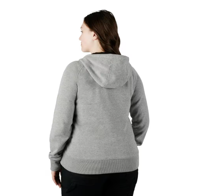 Milwaukee Women's Large M12 12-Volt Lithium-Ion Cordless Gray Heated Jacket Hoodie Kit with (1) 2.0 Ah Battery and Charger