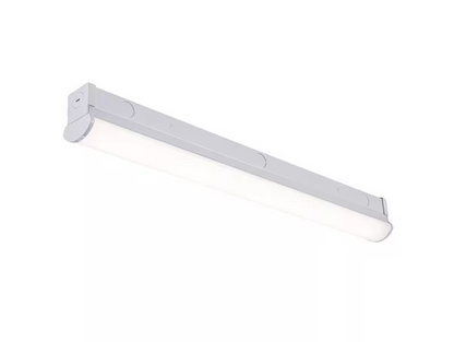 Commercial Electric 2 ft LED Garage Workshop Ceiling Strip Light Fixture Shop Light Hardwire 1800 Lumens 4000K Bright White