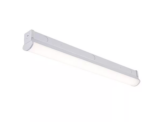 Commercial Electric 2 ft LED Garage Workshop Ceiling Strip Light Fixture Shop Light Hardwire 1800 Lumens 4000K Bright White