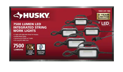 Husky 7500-Lumen LED String Light