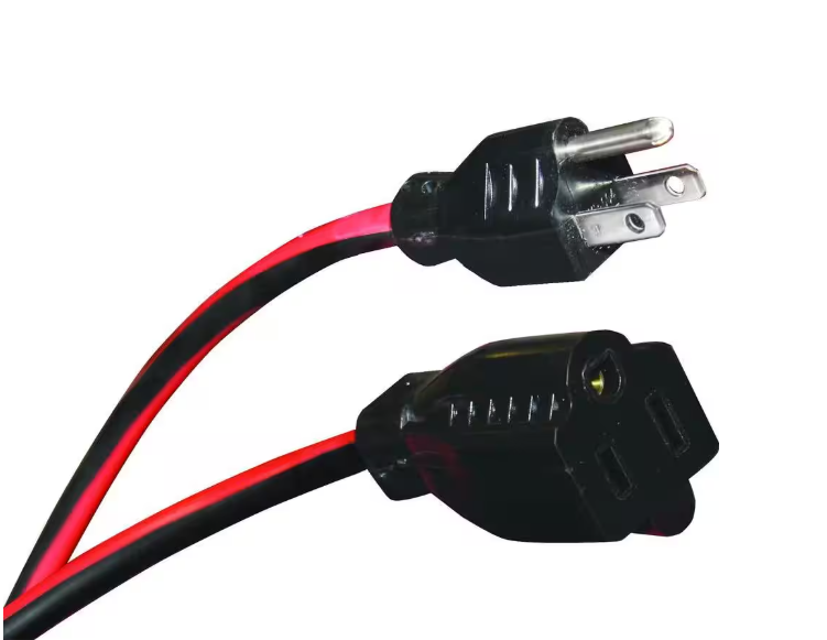 Husky 50 ft. 16/3 Medium-Duty Indoor/Outdoor Extension Cord, Red and Black