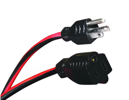 Husky 50 ft. 16/3 Medium-Duty Indoor/Outdoor Extension Cord, Red and Black