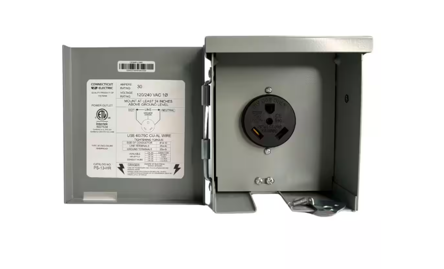 Connecticut Electric 30-Amp RV Power Outlet