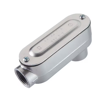(3-Pack) Halex 1 in. Rigid Threaded Aluminum Conduit Body