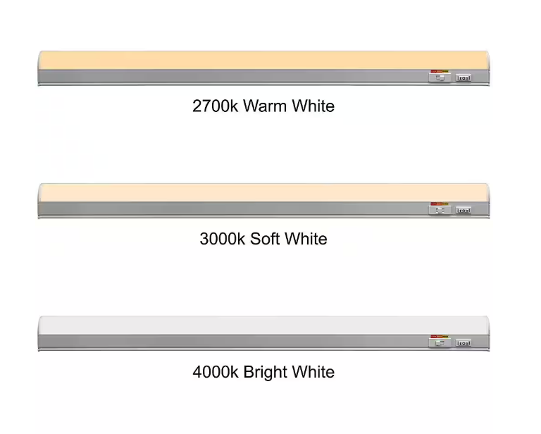 Commercial Electric Plug-In 24 inch Linkable LED Undercabinet Light Task Under Counter Kitchen Lighting 3 Color Temperature Options