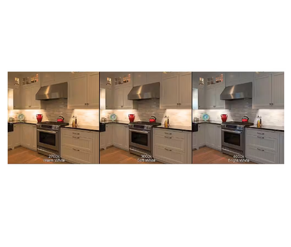 Commercial Electric Plug-In 24 inch Linkable LED Undercabinet Light Task Under Counter Kitchen Lighting 3 Color Temperature Options