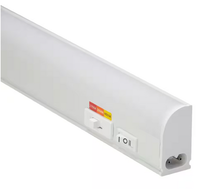 Commercial Electric Plug-In 24 inch Linkable LED Undercabinet Light Task Under Counter Kitchen Lighting 3 Color Temperature Options