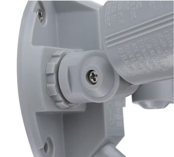 Defiant 110 Degree Motion Sensor Grey Two-Light Outdoor Flood Light