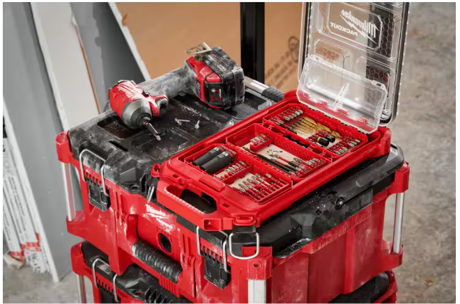 Milwaukee SHOCKWAVE Impact Duty Alloy Steel Screw Driver Bit Set with PACKOUT Case (60-Piece)