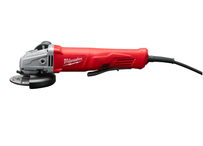 Milwaukee 11 Amp Corded 4-1/2 in. Small Angle Grinder with Lock-On Paddle Switch