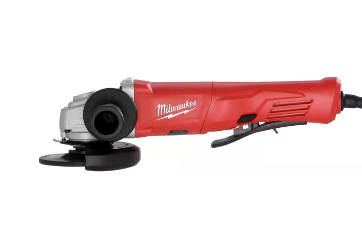 Milwaukee 11 Amp Corded 4-1/2 in. Small Angle Grinder with Lock-On Paddle Switch
