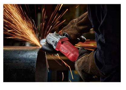 Milwaukee 11 Amp Corded 4-1/2 in. Small Angle Grinder with Lock-On Paddle Switch