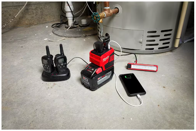 Milwaukee M18 18-Volt 175-Watt Lithium-Ion Powered Compact Inverter with 3.0 Ah Battery